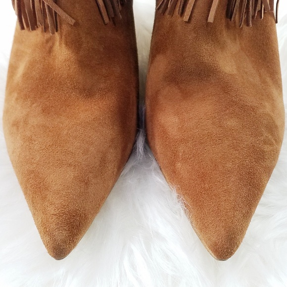 Sam Edelman Kandice Fringed Soft Saddle Boots 8.5 - Picture 3 of 8